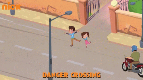Danger Crossing Daaduji GIF - Danger Crossing Daaduji सड़कसुरक्षा GIFs