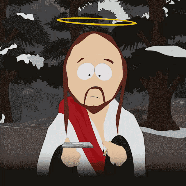 a cartoon of jesus with the words okay i get it