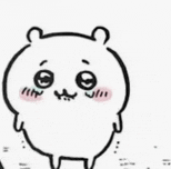 a black and white drawing of a hamster with big eyes and a big nose .