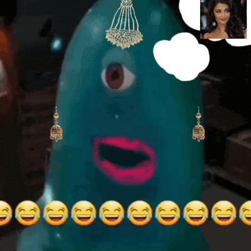 a picture of a woman with a speech bubble above her