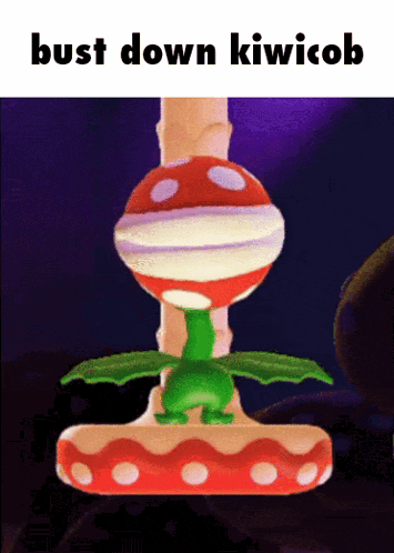 a picture of a plant with the words bust down kiwicom on it