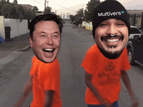 a man wearing a beanie that says multivers is smiling