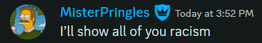 a screenshot of a tweet from mister pringles