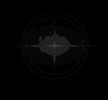 the number three is glowing on a black background in a countdown .