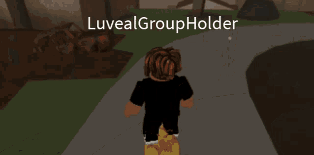 a person in a video game with the name luveral group holder