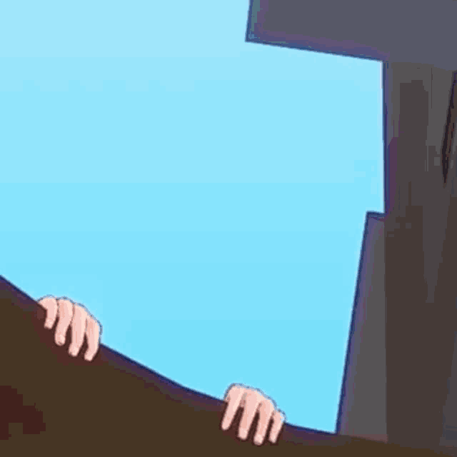 a 3d anime girl with brown hair and a bow on her head is looking out of a window .