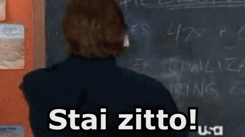 Maestro Zitto Stai Zitto Sta' Zitto Silenzio Ascolta Colpire GIF - Teacher Shut Up Silence GIFs