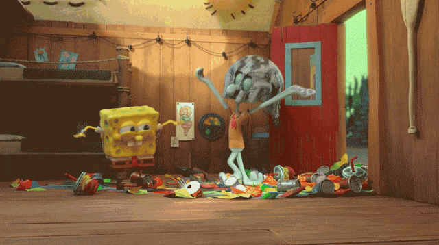Dancing Spongebob GIF - Dancing Spongebob Squidward GIFs