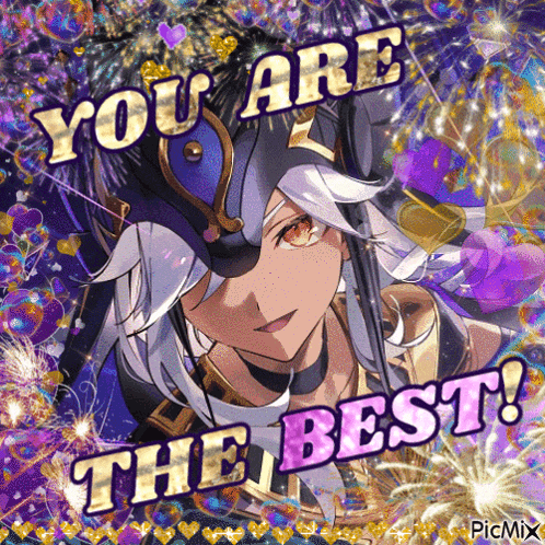 a picture of a girl with the words " you are the best "