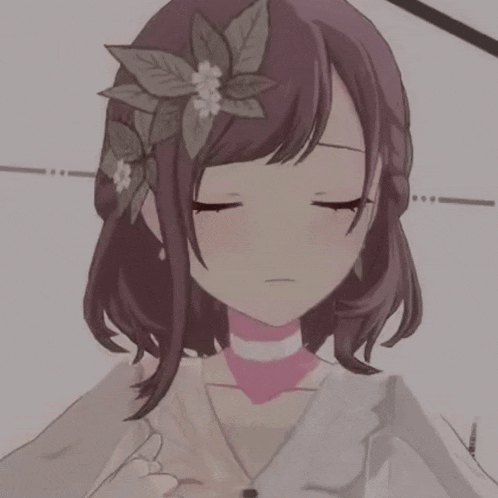a girl with a flower in her hair