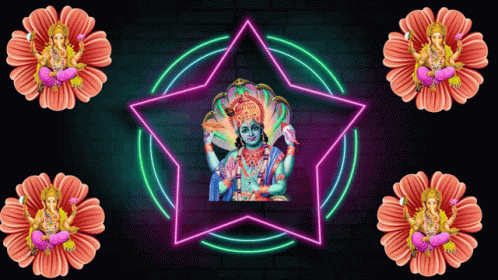 Jai Sh Ganesh Flower GIF - Jai Sh Ganesh Flower Colorful GIFs