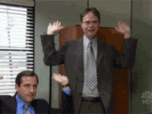The Office Raise The Roof GIF - The Office Raise The Roof Dance GIFs
