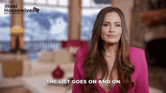a woman says the list goes on and on