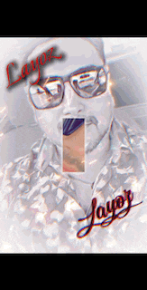 a picture of a man with glasses and the name layaz on it