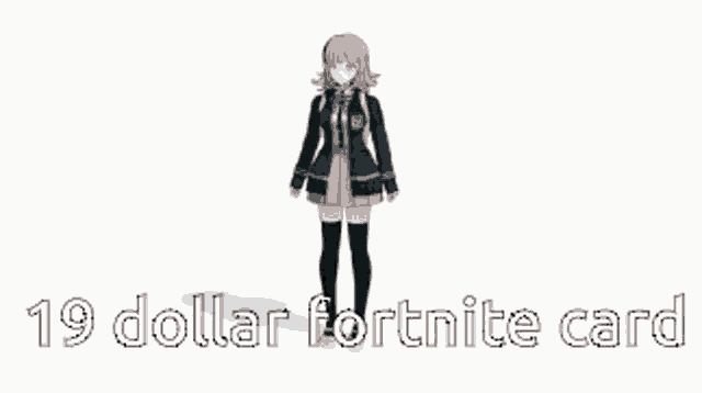 Chiaki Nanami Fortnite GIF - Chiaki Nanami Fortnite Card GIFs