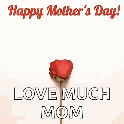 a heart made out of rose petals with the words `` happy mother 's day ! love much mom ''