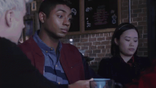 a young man is talking to another young man and says " my god courtney you should fucking listen to yourself " .