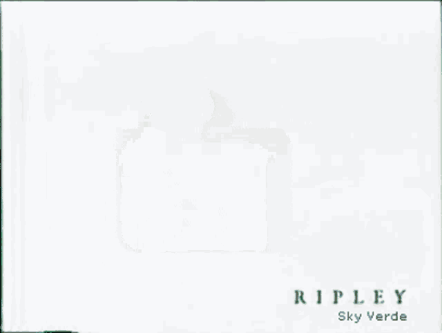 a rippley sky verde advertisement with a green envelope