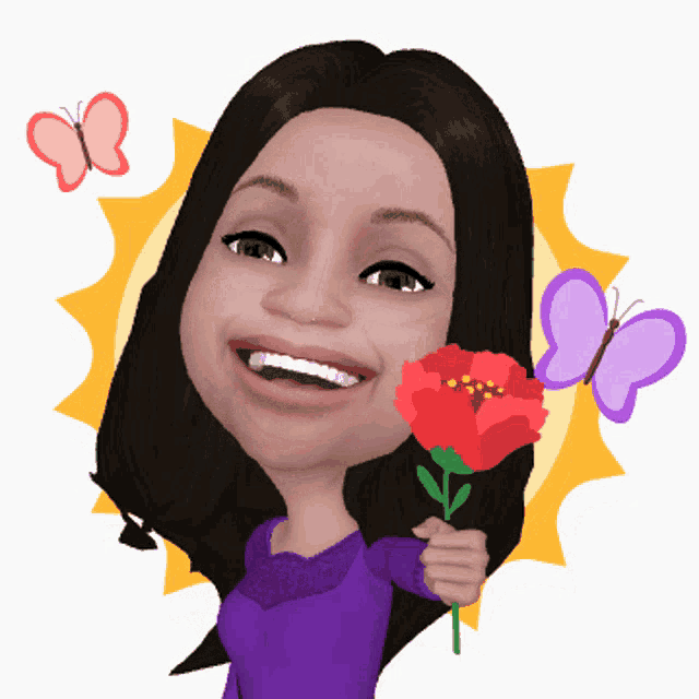 Chatlotte Giving Flower GIF