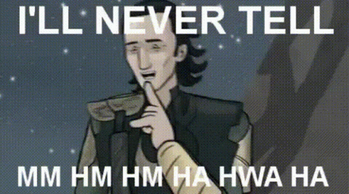 Ill Never Tell Loki Laufeyson GIF - Ill Never Tell Loki Laufeyson Laughing GIFs
