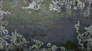 a black and white photo of a wall with graffiti on it including one that says " go "