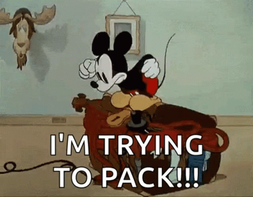 Packing Over Packed GIF - Packing Over Packed Mickey Mouse GIFs