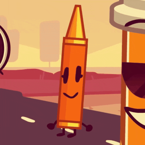 a cartoon of a bullet with arms and legs
