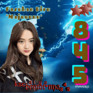 a picture of a girl with the words pasulan biru maju