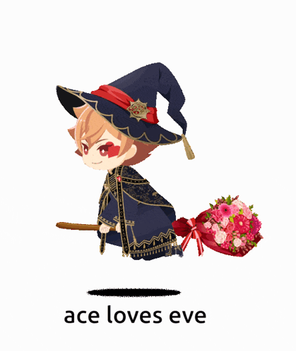 ace loves eve is written on the bottom of the image