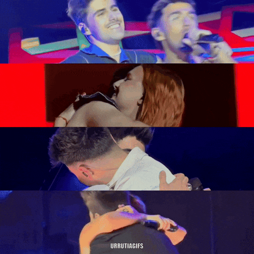 a collage of images with the words urruti gifs on the bottom right