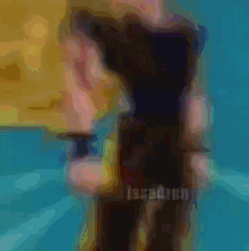 a blurry picture of a person with the word istanbul visible