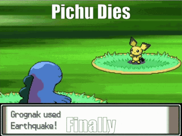 Pichu Dies Pichu GIF - Pichu Dies Pichu Pichu Dies Finally GIFs