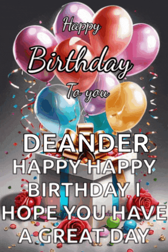 a birthday card that says happy birthday to you deander