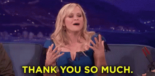 Reese Witherspoon Thankful GIF - Reese Witherspoon Thankful Thank You So Much GIFs