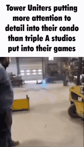 a tower uniter is putting more attention to detail into their condo than triple a studios put into their games .