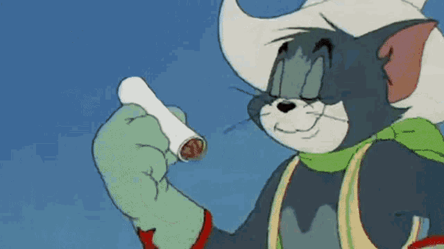 Smoke Tom And Jerry GIF - Smoke Tom And Jerry Op Pack GIFs