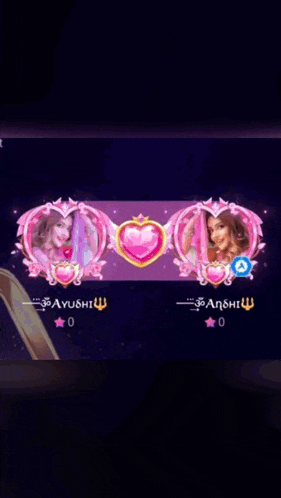 a screenshot of a video game with hearts and the word shilus