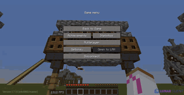 a screenshot of a minecraft game with the number 1262 on the bottom left