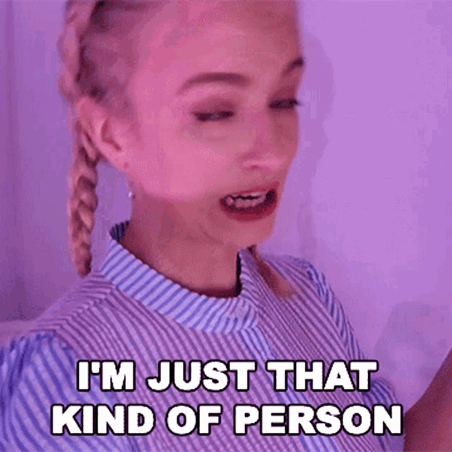 Im Just That Kind Of Person Mimi GIF - Im Just That Kind Of Person Mimi Michaela Lintrup GIFs