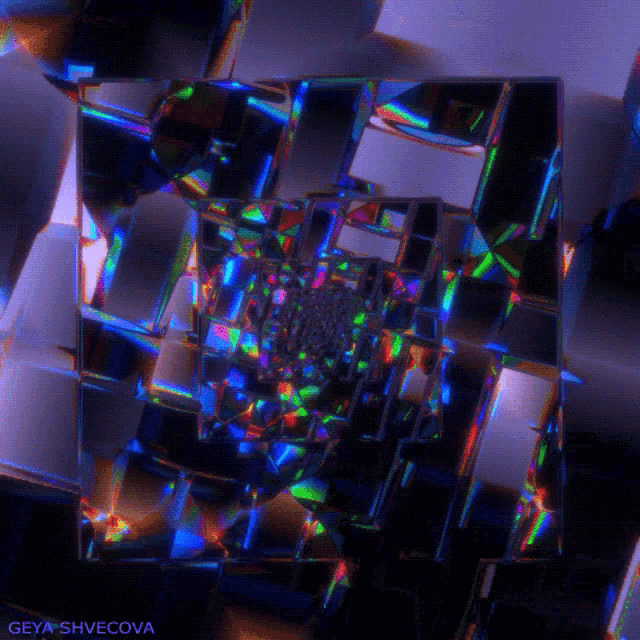 a computer generated image with the name geya shovcova on the bottom