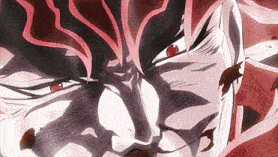 a close up of a person 's face with red eyes