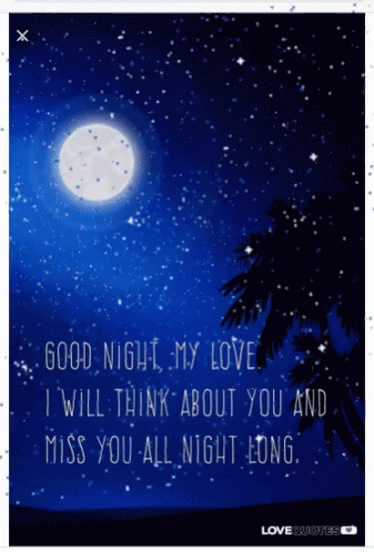 Good Night My Love Miss You All Night GIF - Good Night My Love Miss You All Night I Think About You GIFs