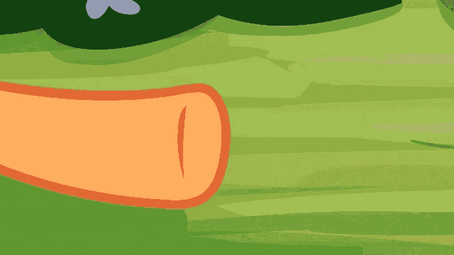 a close up of a cartoon character 's hand giving the thumbs up sign