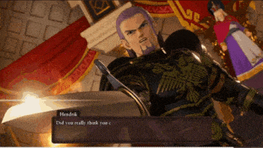 a video game character named hendrik says did you really think you c.