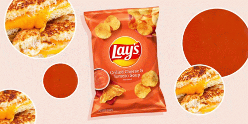 Lays Chips Grilled Cheese And Tomato Soup Chips GIF