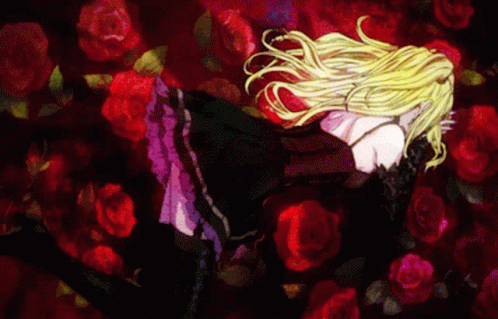 Misa Amane Roses GIF - Misa Amane Roses Death Note GIFs