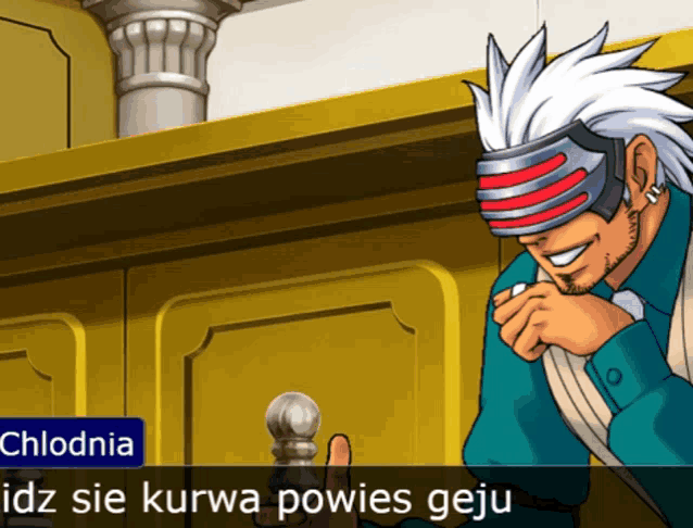 a man wearing a helmet is smiling in a video game