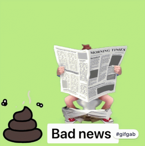 Humor Bad News GIF - Humor Bad News Pooping GIFs