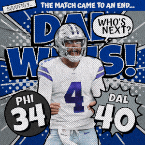Dallas Cowboys (40) Vs. Philadelphia Eagles (34) Post Game GIF - Nfl National Football League Football League GIFs