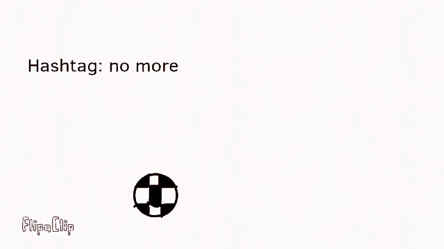 a cartoon drawing of a person with the words hashtag no more